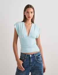 Nelly - Blå - Cross Back Shoulder Top
