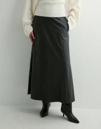 Vero Moda - Sort - Vmolive Hw Coated Ankle Skirt Prm