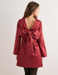 Malina - Rød - Elna Bow Detailed Mini Dress