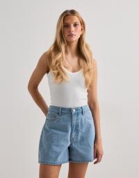 Pieces - Blå - Pcabbi Mw Shorts Noos