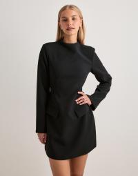 Malina - Sort - Leanna High Neck Mini Dress
