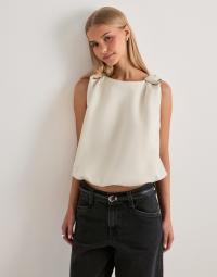 Malina - Hvid - Valentina Knotted Shoulder Sat