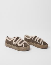 Inuikii - Brun - Shearling Low Velcro
