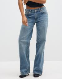 Nelly - Blå - Low Waist Loose Jeans