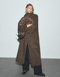 Nelly - Brun - Wool Blend Coat