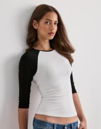 Nelly - Sort - Soft Raglan Sleeve Top