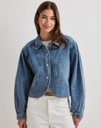Only - Blå - Onlamber Ls Dnm Jacket Gua