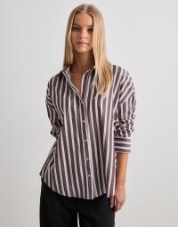 Only - Brun - Onloregon Alva Ls Reg Shirt Noos Wv