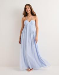 Nelly - Blå - Ruched Detail Dress