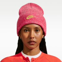 Nike Peak Holiday-beanie med højt opslag - rød
