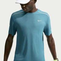 Nike Miler Dri-FIT-løbeoverdel med korte ærmer til mænd - blå