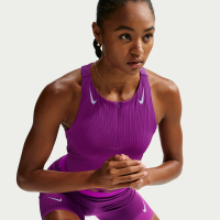Kort Nike AeroSwift Dri-FIT ADV-løbetanktop med lommer til kvinder - lilla