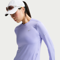 Langærmet Nike Swift Dri-FIT UV-løbetrøje med rund hals til kvinder - lilla