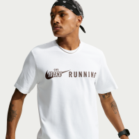 Nike Dri-FIT-løbe-T-shirt til mænd - hvid