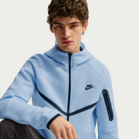 Nike Tech Windrunner-fleecejakke med lynlås til mænd - blå
