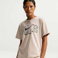 Oversized Nike Classic T-shirt til kvinder - brun