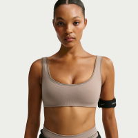 NikeSKIMS Ribbed Seamless Micro-Scoop-bh til kvinder - brun
