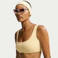 NikeSKIMS Ribbed Seamless Micro-Scoop-bh til kvinder - gul