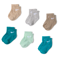 Nike Swoosh-ankelstrømper til babyer (6 par) - grøn