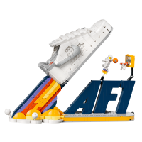 Nike Air Force 1 x LEGO®-kollektionen-sneakerbyggesæt med eksklusiv minifigur - hvid