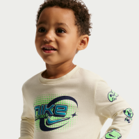 Langærmet Nike Y2K Nike Star-T-shirt til småbørn - hvid