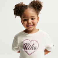 Nike Juxta-Girl Boxy T-shirt til småbørn - hvid