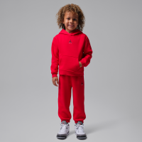 Todelt Jordan Brooklyn Fleece-hættetrøje-sæt til småbørn - rød