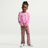 Nike-sæt med crewtrøje og leggings med print til småbørn - Pink
