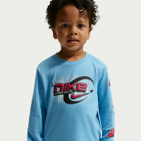 Langærmet Nike Y2K Nike Star-T-shirt til småbørn - blå