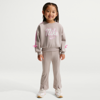 Nike Juxta-Girl-sæt i to pieces med sløjfe og striber til småbørn - brun