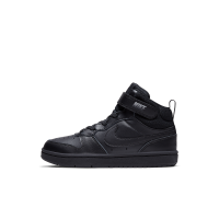 Nike Court Borough Mid 2-sko til mindre børn - sort