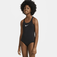 Nike Swim Effortless Essential-heldragt med bryderryg til større børn (piger) - sort