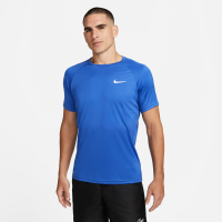 Kortærmet Nike Swim Hydroguard Essential Dri-FIT UV-overdel til mænd - blå