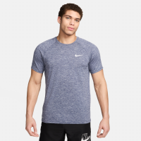 Kortærmet Nike Swim Hydroguard Essential Dri-FIT UV-overdel til mænd - blå