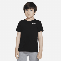 Broderet Nike Futura-T-shirt til mindre børn - sort