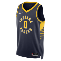 Indiana Pacers Tyrese Haliburton Icon Edition 2022/23 Dri-FIT NBA Swingman-spillertrøje til mænd - blå
