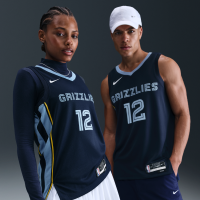 Memphis Grizzlies Ja Morant Icon Edition 2022/23 Dri-FIT NBA Swingman-trøje til mænd - blå