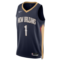 New Orleans Pelicans Icon Edition Nike Dri-FIT NBA Swingman-trøje til mænd - blå