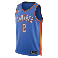 Oklahoma City Thunder Shai Gilgeous-Alexander Icon Edition 2022/23 Dri-FIT NBA Swingman-trøje til mænd - blå