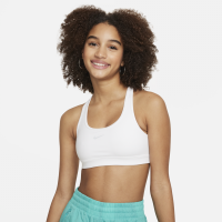 Nike Swoosh-sports-bh til piger - hvid