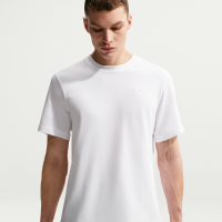Alsidig Nike Primary Dri-FIT-overdel med korte ærmer til mænd - hvid