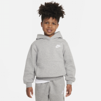 Nike Club-hættetrøje i fleece til mindre børn - grå