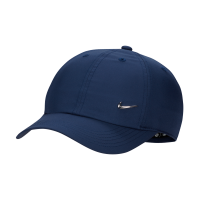 Nike Dri-FIT Club-Swoosh-kasket i metal til børn - blå