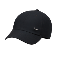 Ustruktureret Nike Dri-FIT Club-metal-Swoosh-kasket - sort