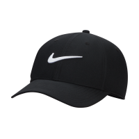Struktureret Nike Dri-FIT Club Swoosh-kasket - sort