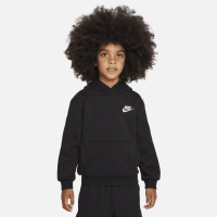 Nike Club-hættetrøje i fleece til mindre børn - sort