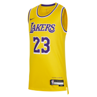 LeBron James Los Angeles Lakers 2023/24 Icon Edition Nike NBA Swingman-trøje til større børn (drenge) - gul