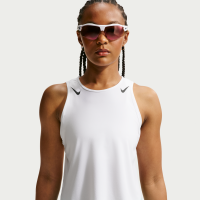 Kort Nike AeroSwift Dri-FIT ADV-løbetanktop til kvinder - hvid