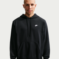 Nike Club-hættetrøje i french terry til mænd - sort