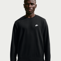 Nike Club-crewtrøje i french terry til mænd - sort